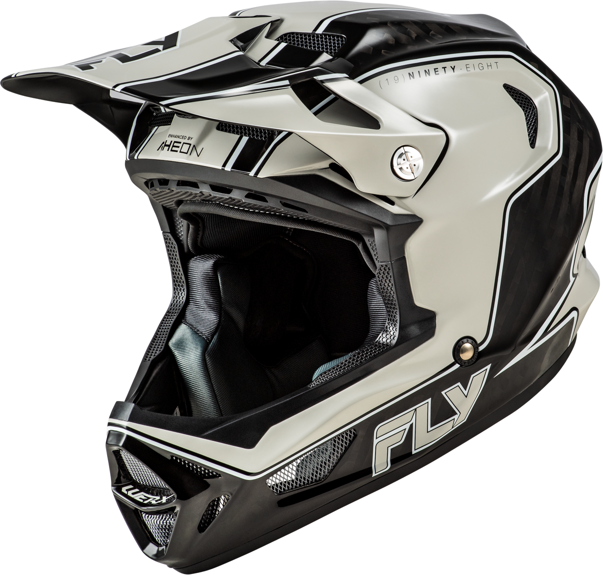 Werx R Flow Carbon Helmet Black Carbon/Grey Sm