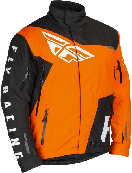 FLY RACING Snx Pro Jacket Black/Orange MD - Weatherproof Performance Gear