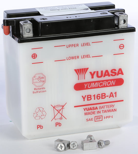 YUASA YUAM22161 Battery Yb16b A1 Conventional - High Cranking Power