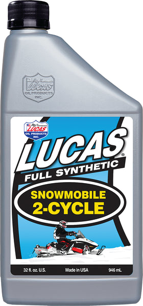 LUCAS Synthetic 2 Cycle Snowmobile Oil 32oz - Part Number 10835