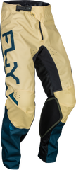 FLY RACING Kinetic Reload Pants Ivory/Navy/Cobalt Size 34 - Ultimate Comfort & Durability