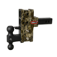 Gen-Y Mega Duty 2in Shank 5in Offset Drop 1.5K TW 10K Hitch w/GH-031 Dual-Ball - Mossy Oak