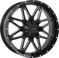 St7 Wheel 20x7 4+3 (+10mm) 4/137 & 4/156 Gloss Blk Milled