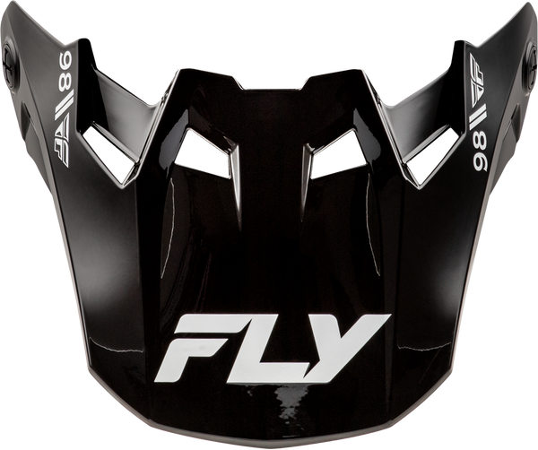 FLY RACING 73-4362 Formula Cc Objective Visor Black/White Medium/Large