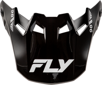 FLY RACING Formula CC Objective Visor Black/White - Part Number 73-4361