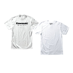 D-COR Kawasaki Racing T-shirt White 2X - Part Number 80-120-5