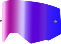 Single Lens W/ Post Adult W/ Iridescent Red Mir/Smk Lens