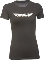 FLY RACING Women's Fly Corporate Tee - Black, XL (Part #356-0370X)