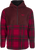 FLY RACING 354-00222X Fly Half Zip Pullover Hoodie in Red Plaid - 2X