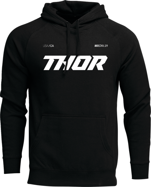 THOR Brave Pullover Hoodie - Black - Medium - Part Number 3050-6977