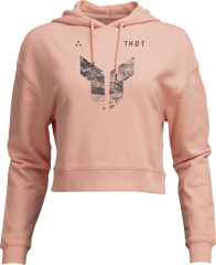 THOR Women's Iconic Pullover Crop Hoodie - Pink - Medium - Part 3051-1250