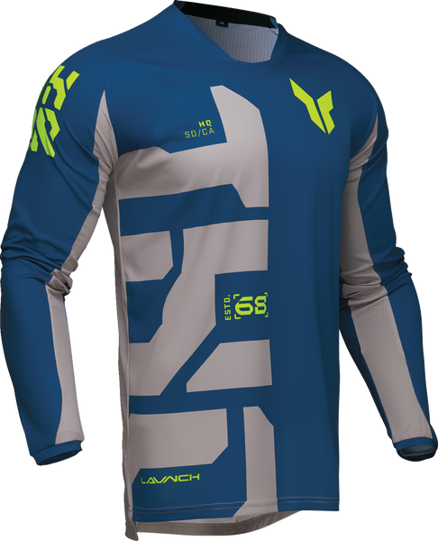 THOR LAUNCHMODE Forge Jersey - Blue - Medium (Part No. 2910-8206)