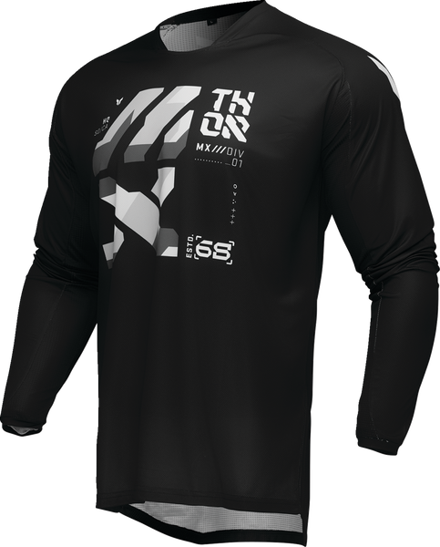 THOR Launchmode Brave Jersey - Black/Gray - 2XL - Part Number 2910-8223