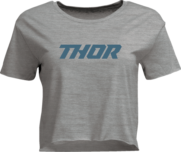 THOR Women's Corp Crop T-Shirt - Heather Gray - Medium 3031-4309