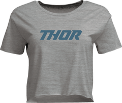 THOR Women's Corp Crop T-Shirt - Heather Gray - Large 3031-4310