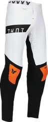 THOR SPORTMODE Rogue Pants White/Orange - Part Number 2901-11875