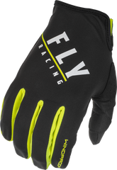 Windproof Gloves Black/Hi Vis Sz 08