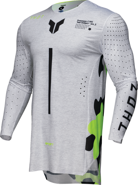 THOR Sportmode Riot Jersey - White/Acid - Large - Part Number 2910-8126