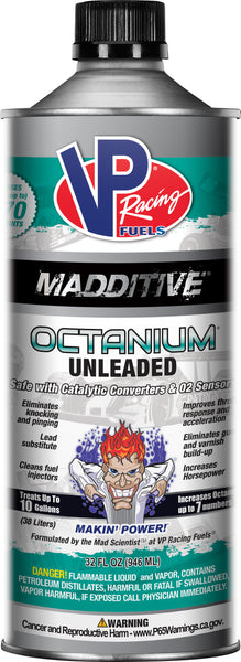 VP Racing Octanium Unleaded Fuel Additive - Part #29505 - 1 Qt