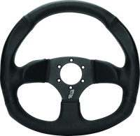 DragonFire Racing Steering Wheels - D-Shaped- Vinyl- Iron Series- 0in offset