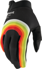 100-PERCENT Itrack Gloves Rewind Black Large - Premium Comfort and Connectivity