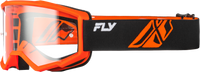 Focus Goggle Black/Orange W/ Clear Lens