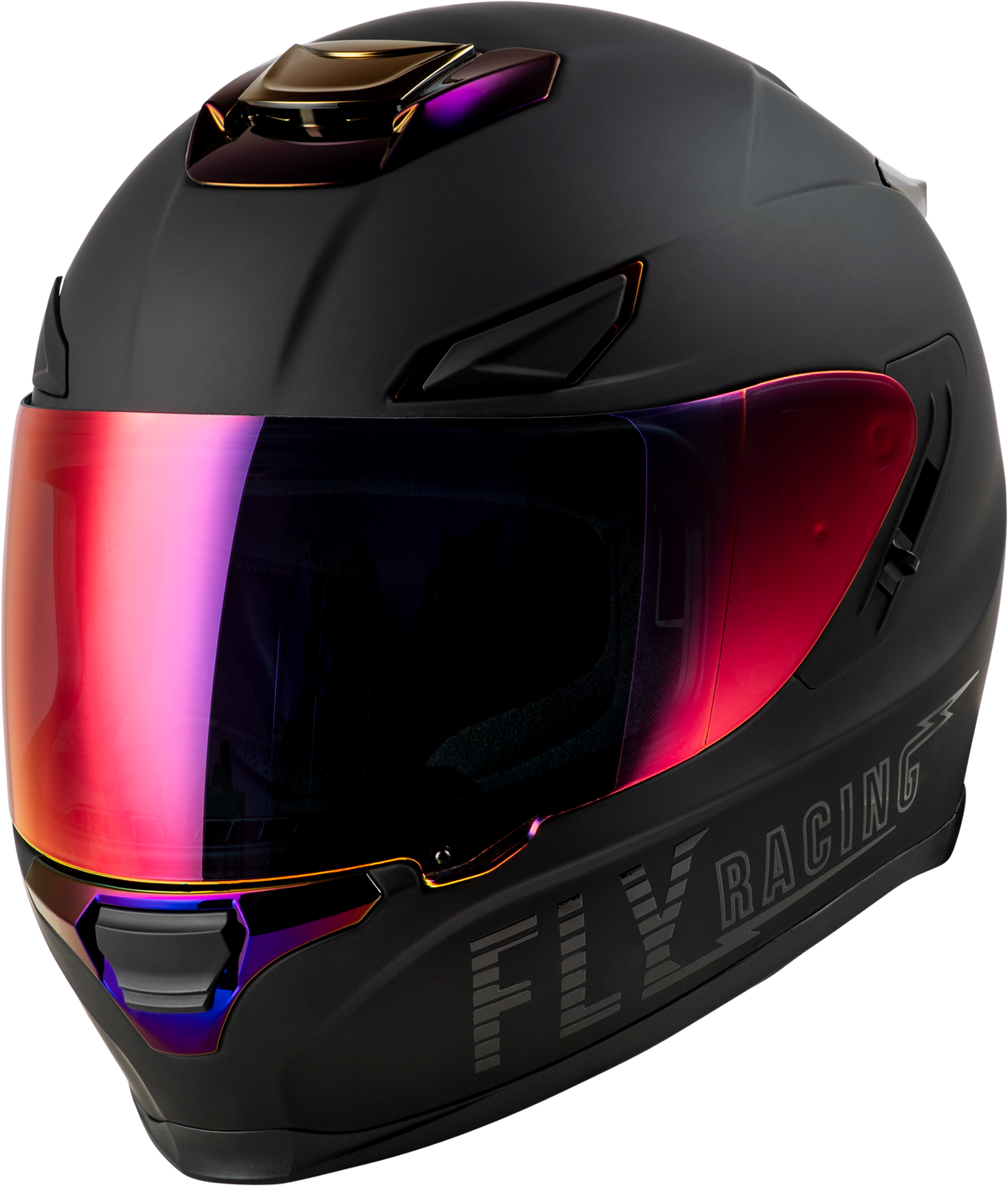 Sentinel Recon Helmet Matte Black/Purple Chrome Xs