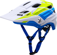 KALI Maya 3.0 Helmet - LTD Race - Matte Gray/Lime/Blue - L/XL - Part 0220424317