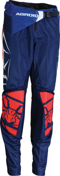 MOOSE RACING Youth Agroid Mesh Pants - Red/White/Blue - Part No. 2903-2557