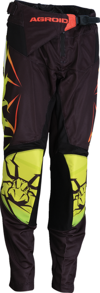 MOOSE RACING Youth Agroid Mesh Pants - Hi-Viz/Black - Part Number 2903-2560