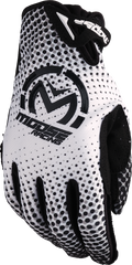 MOOSE RACING SX1* Gloves - White/Black - Medium - Part 3330-8043