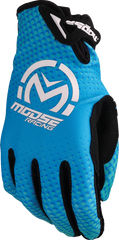 MOOSE RACING SX1* Gloves - Blue - Large 3330-8056