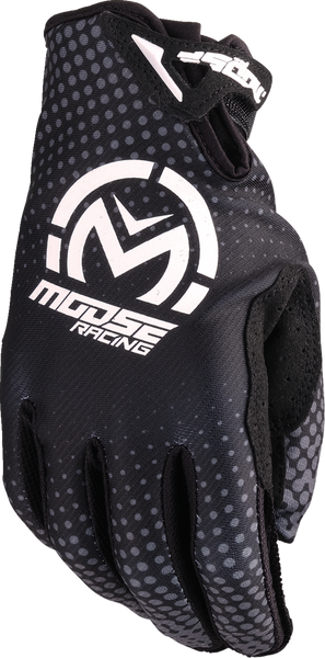 MOOSE RACING SX1* Gloves - Black - Large - Part Number 3330-8068