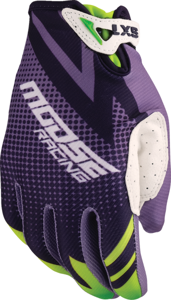 MOOSE RACING Youth SX1* Gloves - Purple/Green - XS 3332-1892