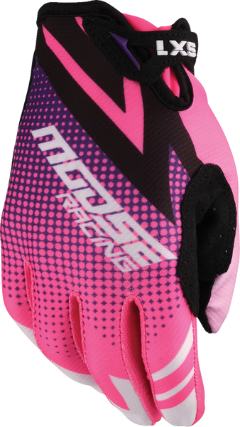 MOOSE RACING Youth SX1* Gloves - Pink/Purple - Medium 3332-1904