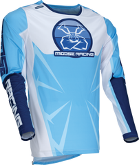 MOOSE RACING Agroid Jersey - Blue/White - Medium - Part #2910-8132