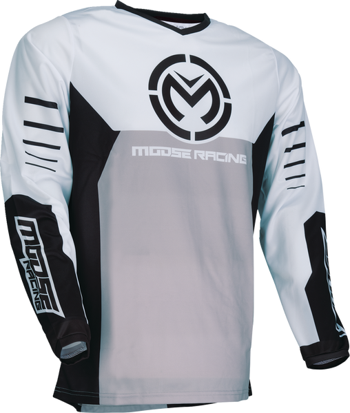 MOOSE RACING Qualifier Jersey - Black/White - Small - 2910-8151