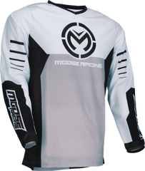 MOOSE RACING Qualifier Jersey - Black/White - Small - 2910-8151