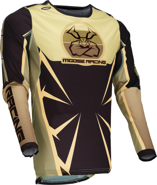 MOOSE RACING Agroid Jersey - Brown/Black - Large 2910-8147