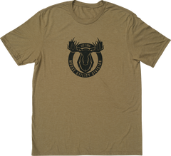 MOOSE RACING Mud Badge T-Shirt - Brown - Large 3030-24383