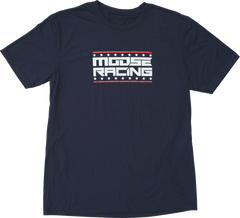 MOOSE RACING All-American T-Shirt - Navy - Medium - 3030-24419