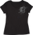 MOOSE RACING Women's Flourish Script T-Shirt - Black - XL 3031-4287