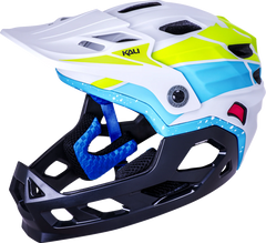 KALI Child Maya Helmet - LTD Race - Matte Gray/Lime/Blue (Part No: 0221924422)