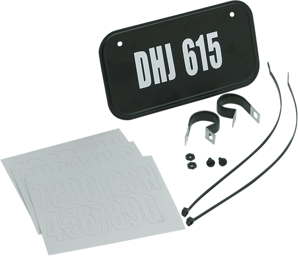 HARDLINE License Plate Kit - Black 2342