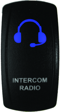 DragonFire Racing Lighted Switch Int/Rad On/Off Blue Led