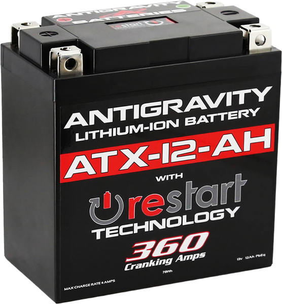 ANTIGRAVITY AG-ATX12-AH-RS Lithium Battery with Jump-Starting Technology