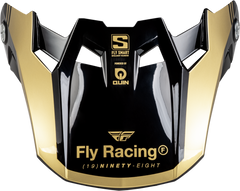 FLY RACING Formula S Carbon Legacy Visor - Black/Gold Yl/Sm