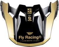 FLY RACING Formula S Carbon Legacy Visor Black/Gold MD/LG - Performance and Style