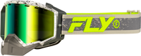 Zone Snow Goggle Gry/Hi Vis W/Green Mirror/Yellow Lens