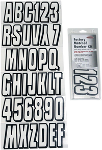HARDLINE 320 CLBLK I.D. Sticker Kit - Clear 320 Series